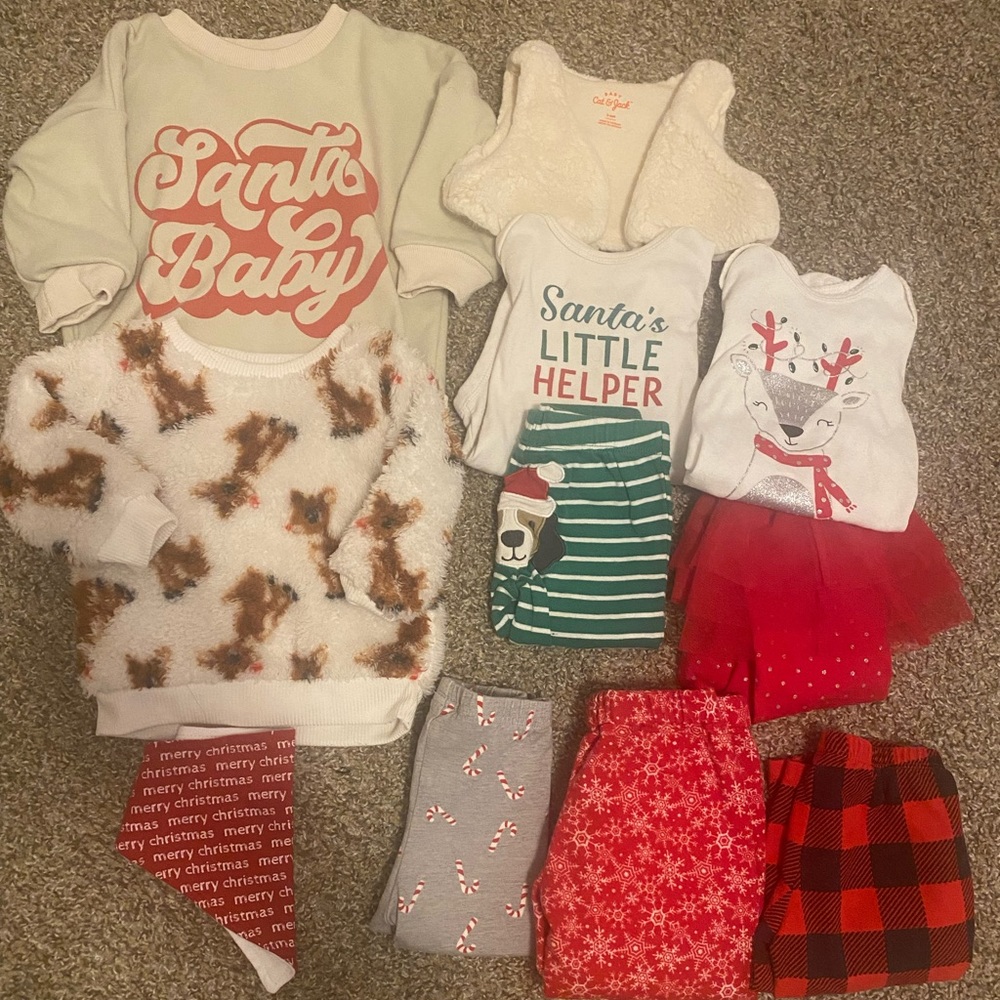 Baby Girl Christmas Bundle- 6-9mo